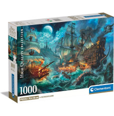 Puzzle 1000 elements Compact Pirates battle