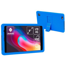 Platinumtab8 4G Tablet + Case Kids Blue