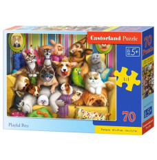 Puzzle 70 pieces Playful Pets