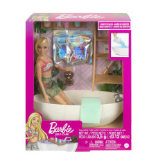Barbie Doll and Bathtub Playset, Blonde, Confetti Soap and Accessories