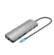 USB-C Metal Nano docking station 2x HDMI Display + Power Delivery 100W