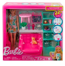 BARBIE Doll relaxing in a cafe