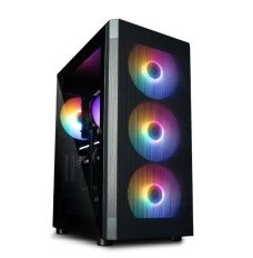 I4 TG ATX Mid Tower PC case 4 fans RGB