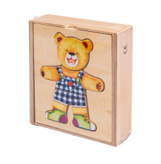 Wooden Puzzle Teddy bear boy