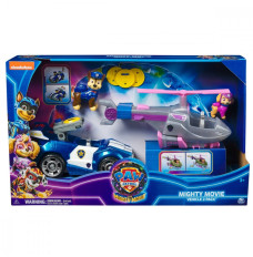 PAW Patrol: The Movie, Chase and Skye Action Figure and Transforming Vehicle Set, with Toy Car and Toy Airplane