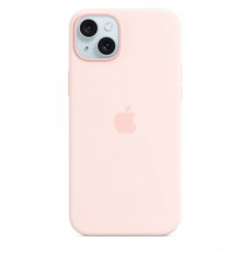 Silicone case with MagSafe for iPhone 15 Plus - light pink