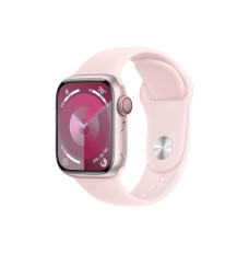 Watch Series 9 GPS + Cellular 41mm Pink Aluminium Case with Light Pink Sport Band - S M