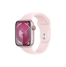 Watch Series 9 GPS + Cellular 45mm Pink Aluminium Case with Light Pink Sport Band - S M