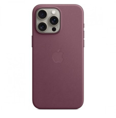 FineWoven fabric case with MagSafe for iPhone 15 Pro Max - mulberry