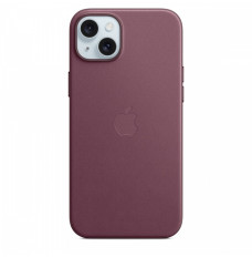 FineWoven fabric case with MagSafe for iPhone 15 Plus - mulberry