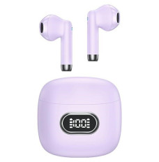 Bluetooth Headphones 5.3 TWS IA II LED purple