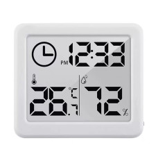 Thermometer with clock function white GB384W