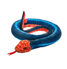 Snake mascot blue and orange 180cm
