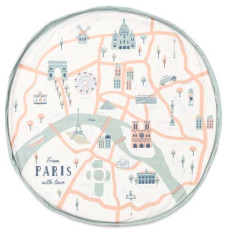 Paris Map toy storage bag