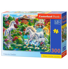 Puzzles 300 elements Unicorn Garden