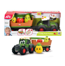 Vehicle ABC Friut tractor with trailer, 30 cm