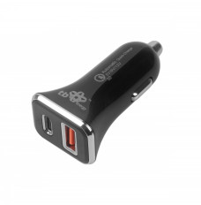 Car charger USB A+C Quick Charge