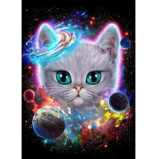 Diamond Mosaic - Space cat