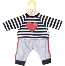 Clothes Dolly Moda Striped sportswear for Baby Born