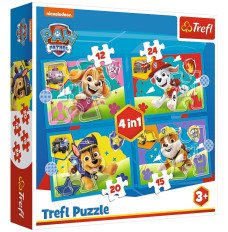 Puzzles 4in1 Running dogs (Paw Patrol)