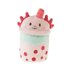 Bubble Tea Mascot Bubbles 21 cm Strawberry Creature Aksolotl