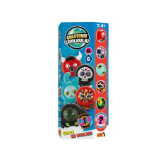 Coolball Figures - 6 balls + 6 clothes - totem box red