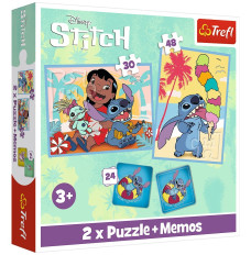 Puzzles 2in1 memos Lilo i Stitch