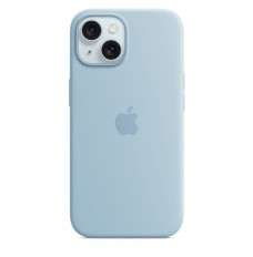 Silicone Case with MagSafe for iPhone 15 - Light Blue