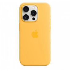 Silicone Case with MagSafe for iPhone 15 Pro - Sunshine