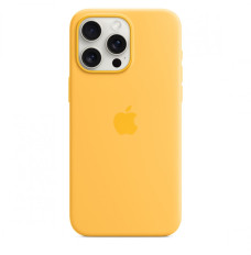 Silicone Case with MagSafe for iPhone 15 Pro Max - Sunshine