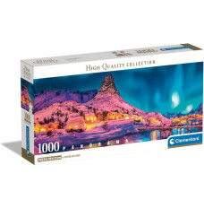 Puzzle 1000 elements Compact Panorama Colorful Night Lofoten Island