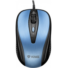 USB wired mouse, 4 buttons, optical, symmetrical, Blue