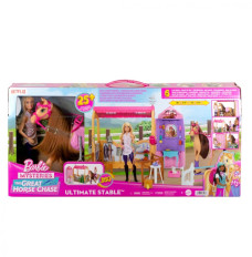 Doll Barbie set with stable, horse and accessories