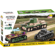 Blocks Renault R35 - Valentine IX - Panzer I