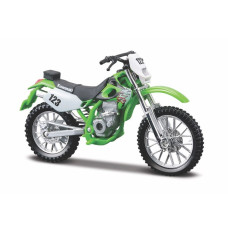 Metal model motorbike Kawasaki KLX 250SR with stand