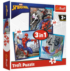 Puzzle 3in1 Spiderman Spider friends