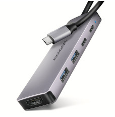 HMC-5H60 2xUSB-A HDMI4K 1x USB-C PD100W USB-C