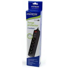 EnerGenie Surge Protector SPG5-C-5/ 1.5 m/ 5 Sockets/ Black