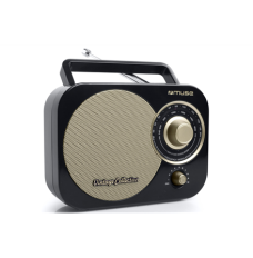 Muse Portable radio M-055RB Black/Gold, AUX in