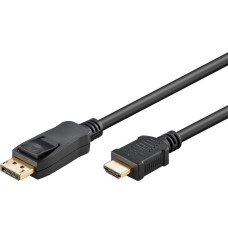 Goobay 51956 DisplayPort/HDMI™ adapter cable 1.2, gold-plated, 1 m