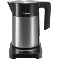 Bosch Kettle TWK7203 With electronic control, Stainless steel, Stainless steel/ black, 2200 W, 360° rotational base, 1.7 L