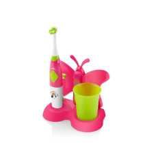 ETA Toothbrush with water cup and holder Sonetic  ETA129490070 Battery operated, For kids, Number of brush heads included 2, Pink