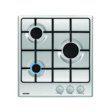 Simfer Hob H4.300.VGRIM Gas, Number of burners/cooking zones 3, Rotary knobs, Stainless steel