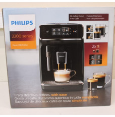 SALE OUT. Philips | Coffee maker | EP2221/40 | Pump pressure 15 bar | Built-in milk frother | Fully automatic | 1500 W | Black | DAMAGED PACKAGING, SCRATCHED ON FRONT