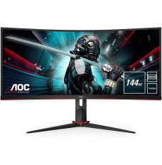 AOC Gaming Monitor CU34G2X 34 ", VA, QHD, 3440 x 1440 pixels, 21:9, 1 ms, 300 cd/m², Black