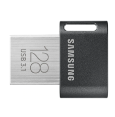 Samsung FIT Plus MUF-128AB/APC 128 GB, USB 3.1, Black/Silver