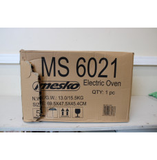 SALE OUT. Mesko Oven MS 6021 66 L, Free standing, 3000 W, Black, DAMAGED PACKAGING