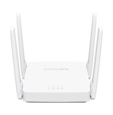 Mercusys Dual-Band Router AC10 802.11ac, 300+867 Mbit/s, 10/100 Mbit/s, Ethernet LAN (RJ-45) ports 2, Antenna type 4xFixed, White