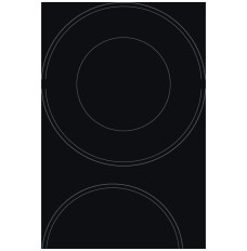 Hotpoint Hob HR 632 B Vitroceramic, Number of burners/cooking zones 4, Touch, Timer, Black