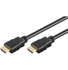 Goobay High Speed HDMI Cable with Ethernet 69122 Black, HDMI to HDMI, 0.5 m